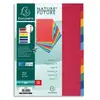 EXACOMPTA Intercalaires Carte Lustrée A4 12 Positions 225g