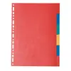EXACOMPTA Intercalaires Carte Lustrée A4 6 Positions 220g
