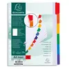 Exacompta exacompta intercalaires en carton, a4 maxi, 6 touches noir