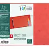 Intercalaires Exacompta Carte Forte 14,8x21cm 4 positions