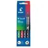 PILOT Stylo roller V Ball VB 5, étui de 4 stylos roller