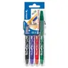 Set 4 stylos Pilot Pen Frixion Ball 07 Noir Bleu Rouge et Vert