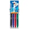 Set 4 stylos Pilot Pen Frixion Clicker 07 Noir Bleu Rouge et Vert