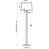 Lampadaire Quatro Up ALUMINOR  Bois / Métal / Tissus