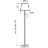 Aluminor Store lampadaire, alu/taupe