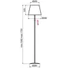 Aluminor Store lampadaire noir/blanc