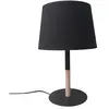 Aluminor MIKADO LT N Lampe DE Bureau, 40 W, Noir et Bois Naturel