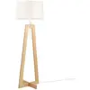 Lampadaire Sacha ALUMINOR Hauteur 120 cm Bois / Tissus