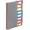 Trieur a4 8 compartiments Rainbow Touch Viquel Plastique Gris