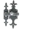 Bouvet Targette rustique à pène plat - fer epoxy gris - 679 BRICOZOR