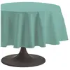 Coucke Nappe Ronde Uni Turquoise Coton 180 cm
