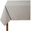 Coucke Nappe rectangulaire unie en coton, traitée Teflon, Made in France, CAMBRAI, Tourterelle