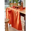 Coucke Nappe rectangulaire unie en coton orange 160x240