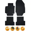 SYNCHRO Tapis auto sur mesure compatible avec Renault Zoe et Zoe 2 ap12 Noir - Incar moquette