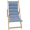 JARDIN PRIVE Chilienne matelassée Fjord - Toile amovible - Bleu Indigo