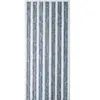 Rideau De Porte Chenille Florence Gris Blanc - 120 X 220 Cm - Morel