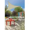 JARDIDECO Voile d'ombrage triangulaire Flex 3,60 x 3,60 x 3,60 m - Ivoire -