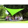 JARDIDECO Kit voile d'ombrage triangulaire 5,00 m vert pomme