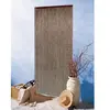 Rideau de porte Acajou bâtonnets bambou vernis noir - 90x200 cm - Morel