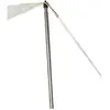 Mât acier - JARDIDECO - Ø 20 mm - 2,70 m - Gris - en 4 pièces