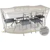 JARDIDECO Housse table rectangulaire + chaises 6-8 personnes cover air