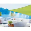 Jardiline Voile d'ombrage triangulaire vert citron avec brumisateur 3.60m