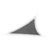 JARDIDECO Voile dombrage triangulaire Leds solaires 36 x 36 x 36 m Ardoise - Jardiline