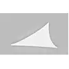 JARDIDECO Voile d'ombrage triangulaire Leds solaires 3,60 x 3,60 x 3,60 m Blanc Jardiline