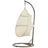 Fauteuil oeuf suspendu en macramé coton - Jardiline
