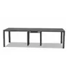 Table de jardin pliante extensible rectangulaire en aluminium anthraci...