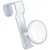 Patère - GODONNIER - 1 tête clipsable - Acier - Blanc - Salle de bain