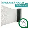 Grillage Triple Torsion Vert - Maille Hexa 25mm - Longueur 10m - 1 mètre