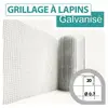 Cloture&jardin - Grillage Soudé Galvanisé - Maille Carrée 20mm - Longu...