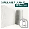 Grillage Soudé Galvanisé - Maille Carrée 13mm - Longueur 25m - 1 mètre