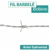 Fil Barbelé - Acier Doux - Fil 1,5mm - 100 mètres