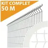 Cloture&jardin - Kit Grillage Rigide Blanc 50M - jardimalin - Fil 4mm ...
