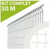 Kit Grillage Rigide Blanc 30M - jardimalin - Fil 4mm - 1,23 mètre