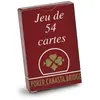 VIGNO-JEUX Cartes À Jouer Compétition 54 Cartes, Dos Quadrillé - Étui Carton