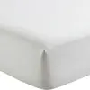 Drap Housse 1 Pers 90x190 Percale De Coton - Percale Blanc  