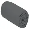 Drap housse coton percale 80 fils Gris anthracite 160x200cm