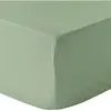 Drap housse 140x190 + 30 cm 100% Percale de Coton 80 fils Sauge 140 x 190 cm