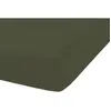 Home Collection - Drap Housse en percale de Coton vert 160x190 cm