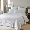 Parure housse de couette coton et bambou blanc 240x220 cm