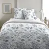 Parure housse de couette 3 pcs 200x200 cm 100% coton 57 fils ambre