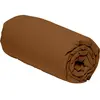 Home Collection - Drap housse 100% Percale de Coton  ocre 160x200 cm