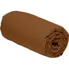 Home Collection - Drap housse 100% Percale de Coton  ocre 140x190 cm