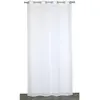 HomeMaison Atout Ciel Rideau Voilage Effet Lin à oeillets 140x240cm prêt a Poser, Blanc