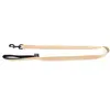 Martin Sellier : Laisse Chien Simple : Nylon Beige 120x1,6cm
