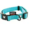 MARTIN Collier pour chien réglable en nylon turquoise 152kg