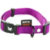 Martin sellier Collier pour chien réglable en nylon mauve 36kg